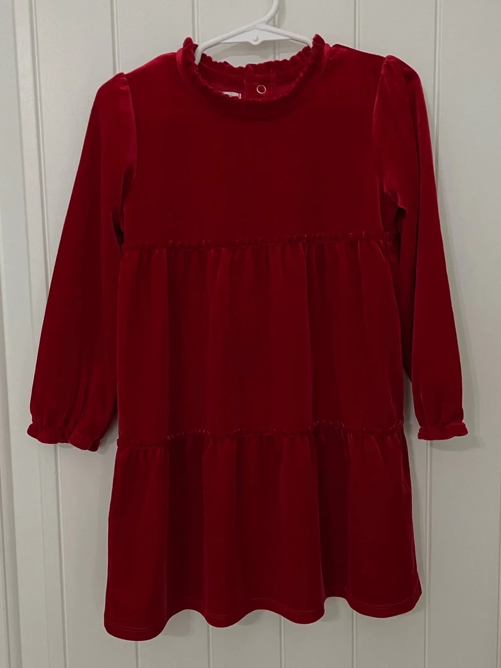 Mud Pie Red Velvet Bow Dress